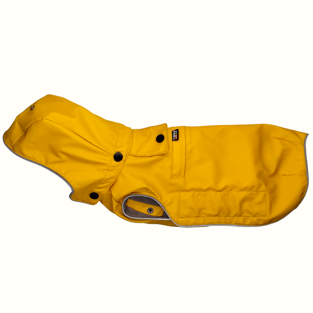 Rukka Stream koiran sadetakki keltainen