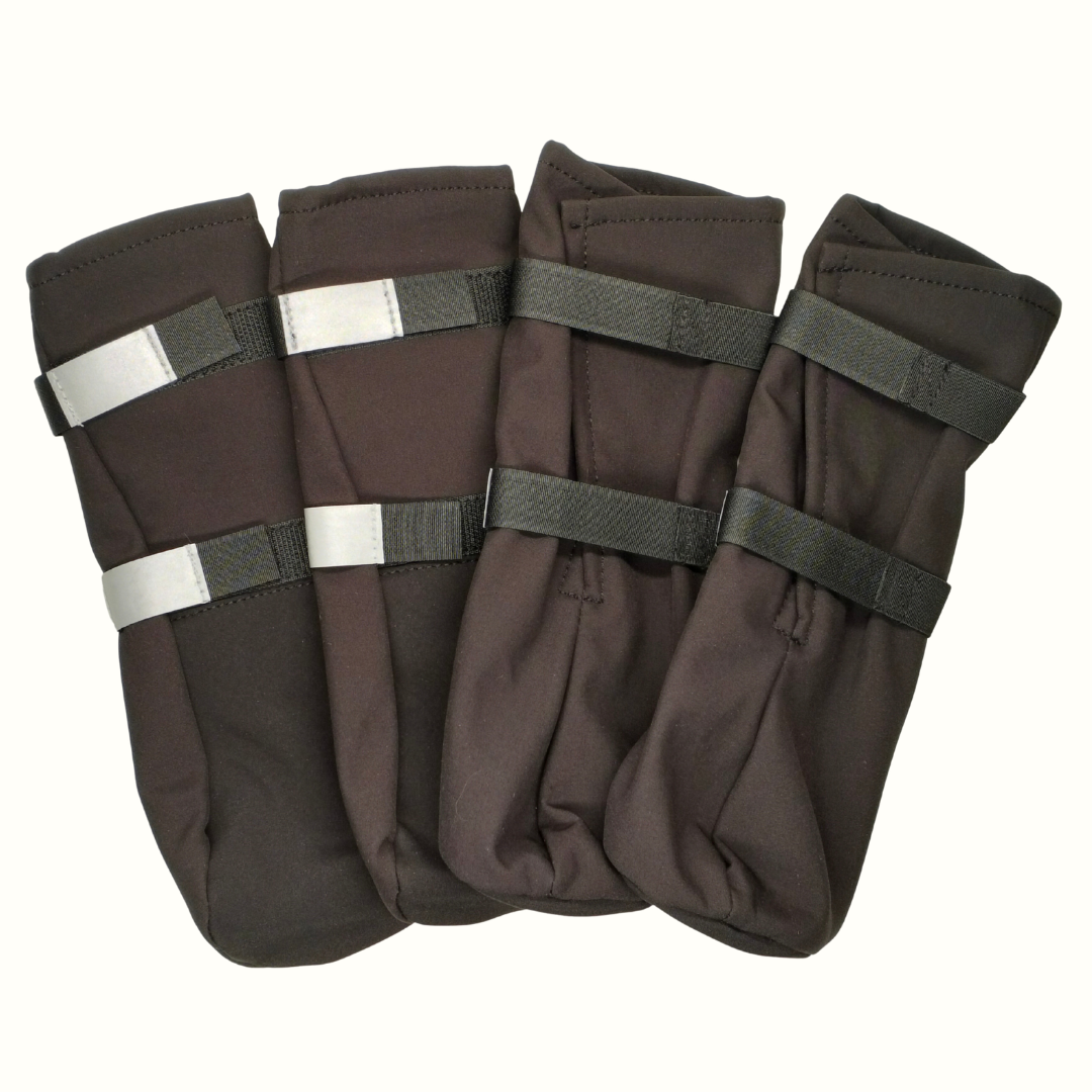 Cajadus Softshell koiran tossut musta 4 kpl