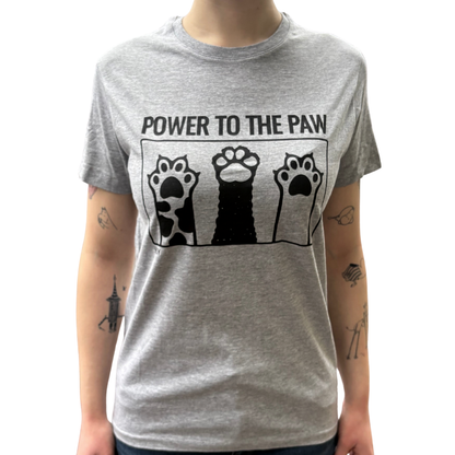 "Power to the paw" T-Paita